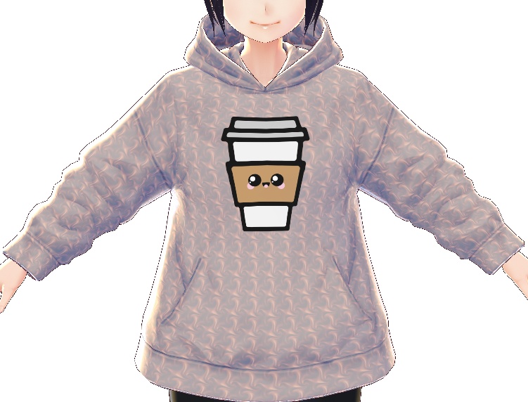 Kawaii Coffee 3 piece VROID textures