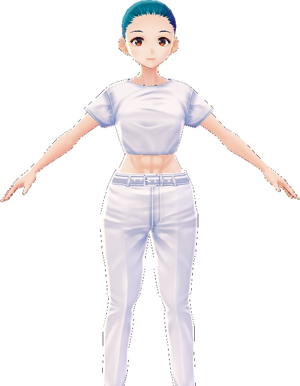 Female Abs with Realistic Nipples VROID texture