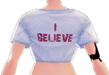 "I believe" VROID mini t-shirt texture