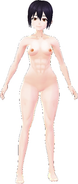 Pale Skin Muscles Body & Face VROID textures