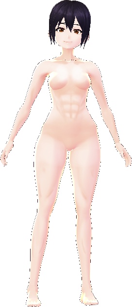 Pale Skin Muscles Body & Face VROID textures