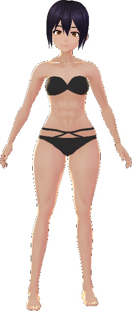 Tan Skin Muscles Body & Face VROID textures