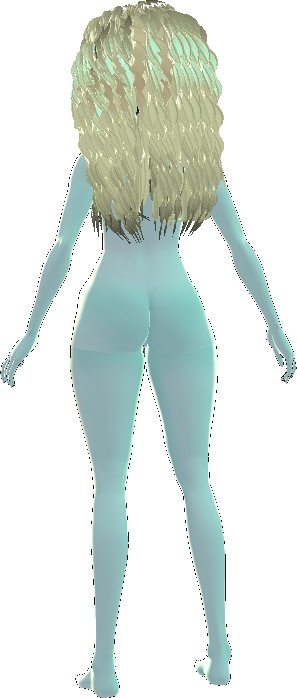 Light Blue Skin Muscles Body & Face VROID textures