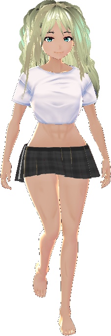 10 COLORS Plaid Skirt Bundle VROID textures