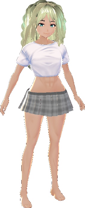 10 COLORS Plaid Skirt Bundle VROID textures