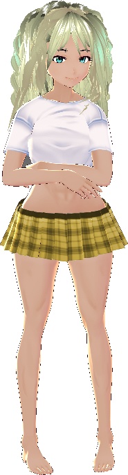 10 COLORS Plaid Skirt Bundle VROID textures