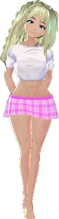 10 COLORS Plaid Skirt Bundle VROID textures