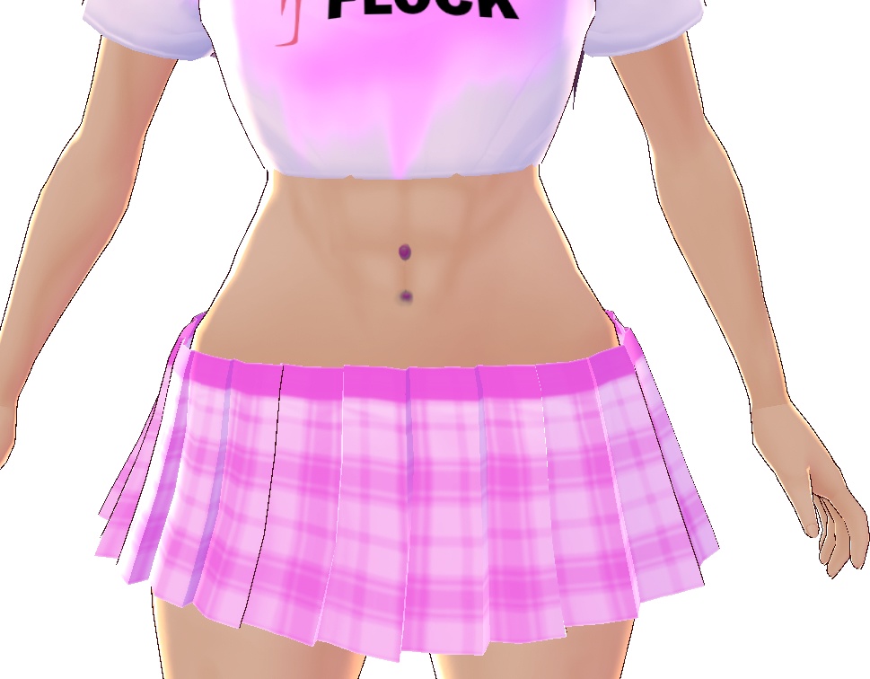 5 color BELLY rings VROID textures