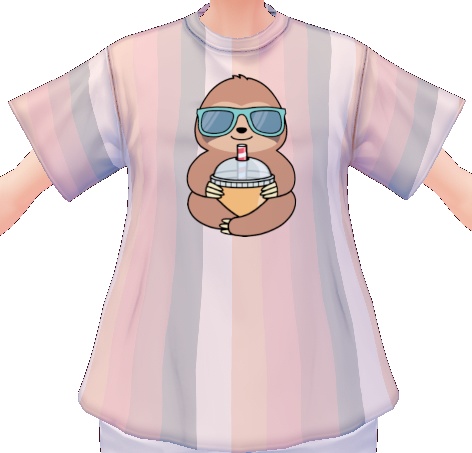 Kawaii Sloth with Slushi 3 piece VROID textures