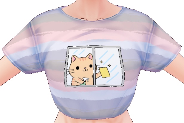 Kawaii Window Cleaner 3 piece VROID textures