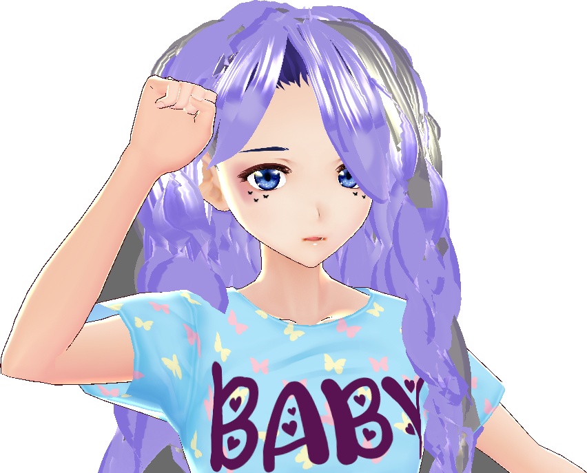 E-Girl Face Stamps & Blush Set VROID face textures