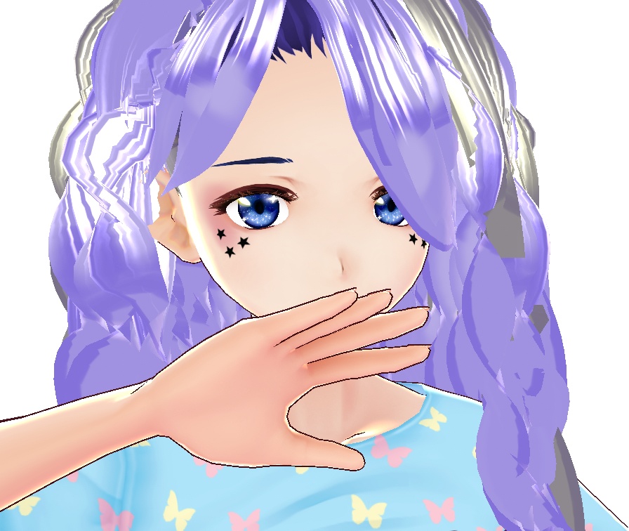 E-Girl Face Stamps & Blush Set VROID face textures