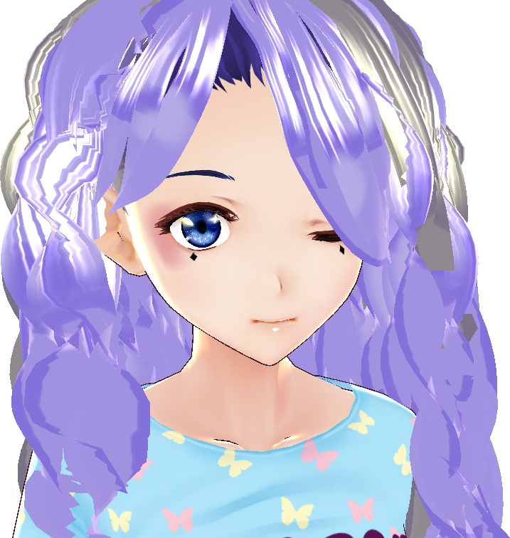 E-Girl Face Stamps & Blush Set VROID face textures