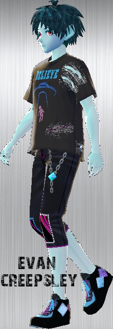 Light Blue MALE muscle body and face VROID textures