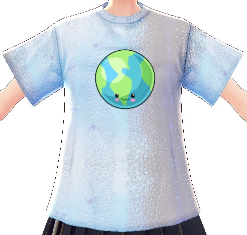 Kawaii Earth 3 piece VROID textures