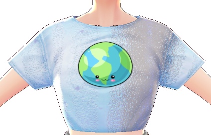 Kawaii Earth 3 piece VROID textures
