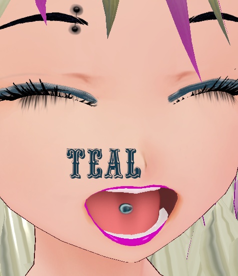 10 color Tongue Stud Set VROID textures