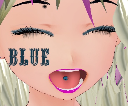 10 color Tongue Stud Set VROID textures