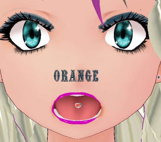 10 color Tongue Stud Set VROID textures