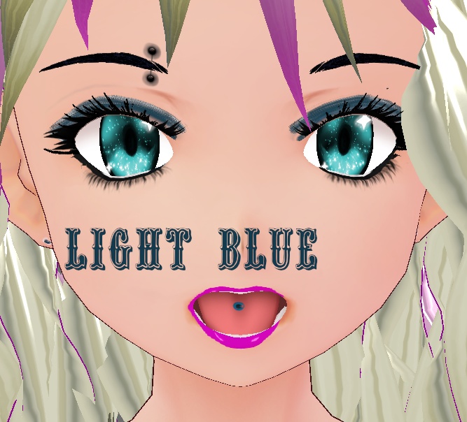 10 color Tongue Stud Set VROID textures