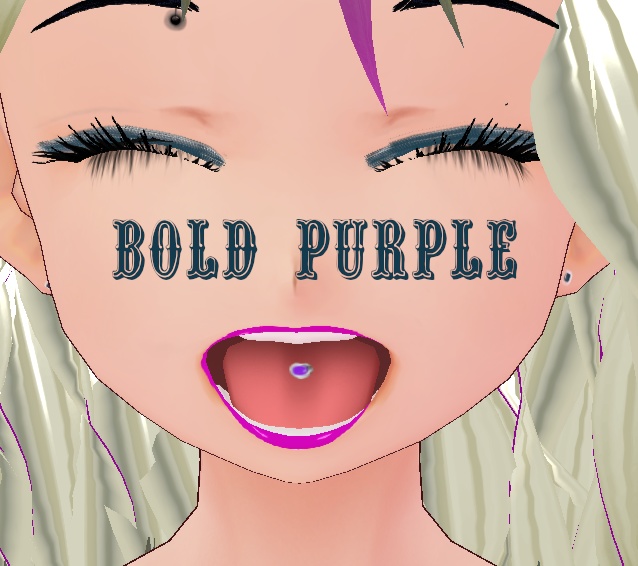 10 color Tongue Stud Set VROID textures
