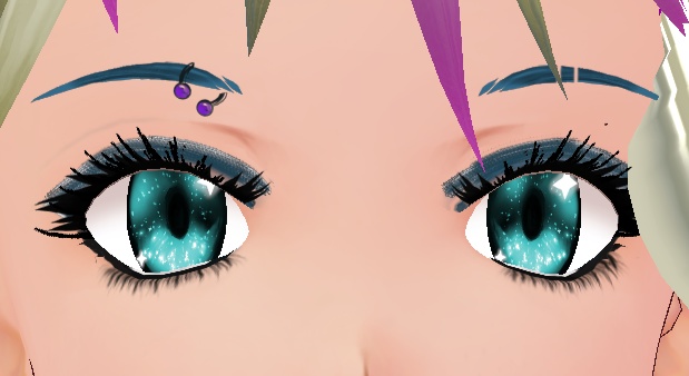 10 color Eyebrow Ring Set BLACK base VROID textures
