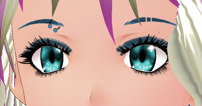 10 color Eyebrow Ring Set BLACK base VROID textures