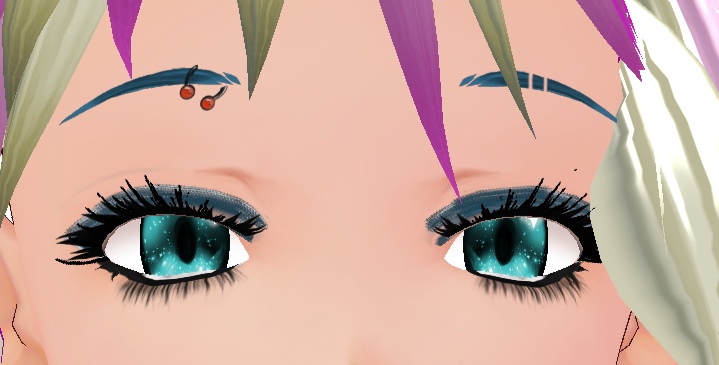 10 color Eyebrow Ring Set BLACK base VROID textures