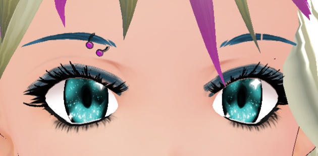 10 color Eyebrow Ring Set BLACK base VROID textures