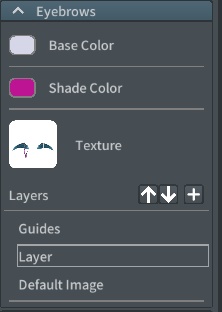 10 color Eyebrow Ring Set BLACK base VROID textures