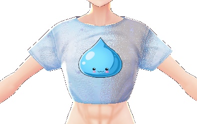 Kawaii Raindrop 3 piece VROID textures