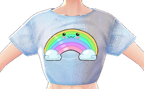 Kawaii Rainbow 3 piece VROID textures