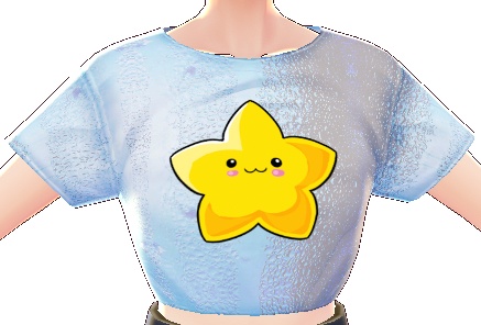 Kawaii Star 3 piece VROID textures