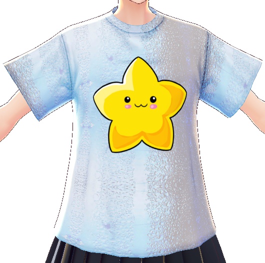 Kawaii Star 3 piece VROID textures