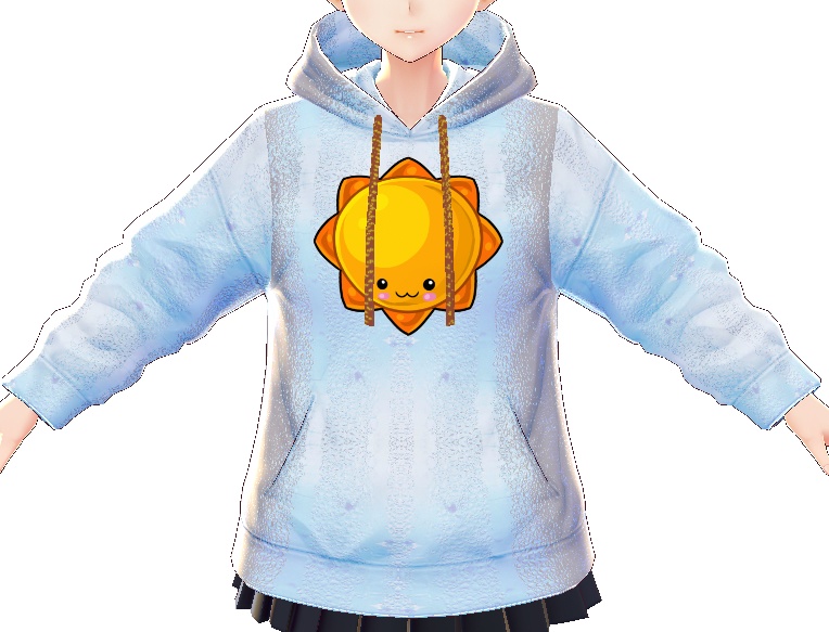 Kawaii Sun 3 piece VROID textures