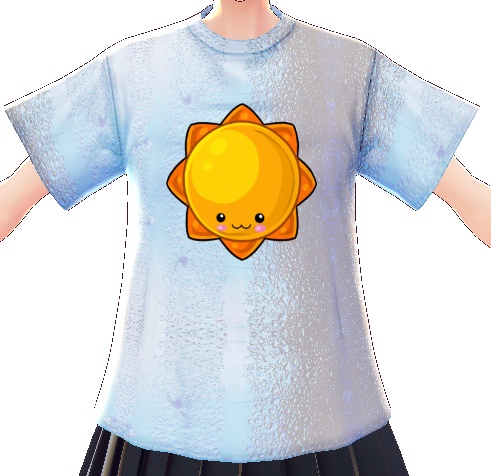 Kawaii Sun 3 piece VROID textures