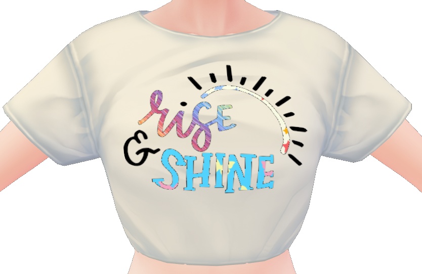 "Rise and Shine" mini T VROID texture