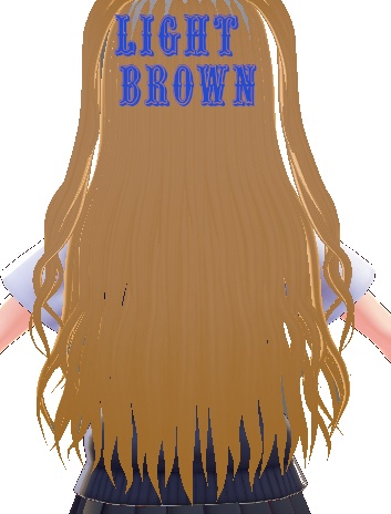 Natural Hair Colors VROID hair textures