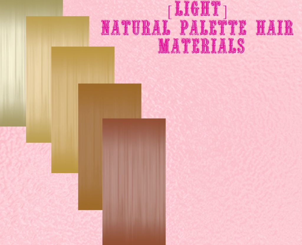 Natural Hair Colors VROID hair textures