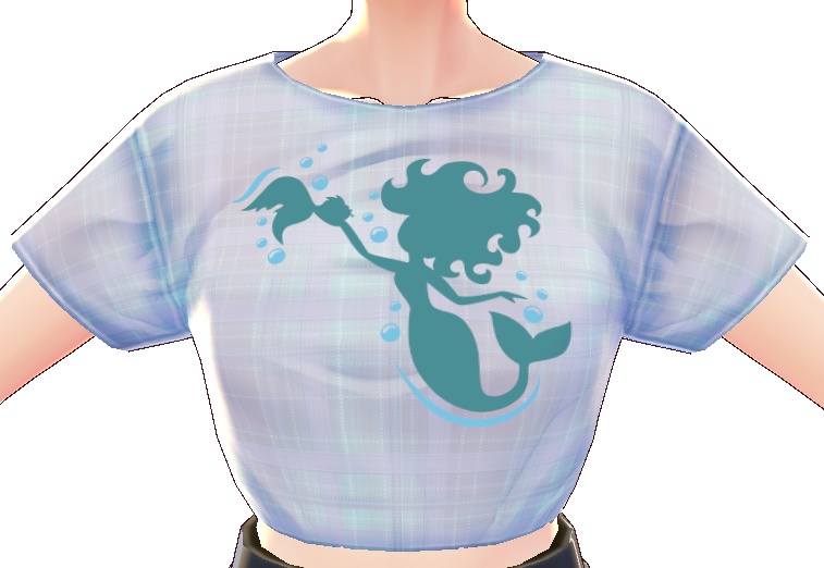 Mermaid Set #3 5 piece Silhouette Bundle VROID textures