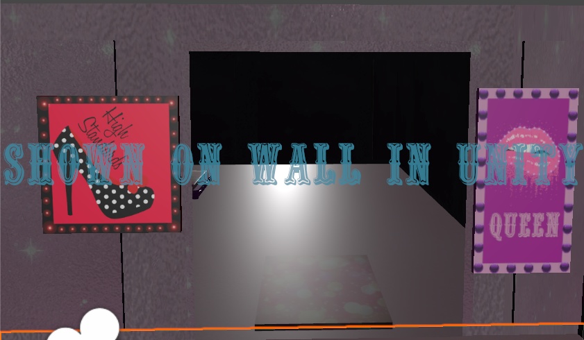 GLAM POSTER designs for Unity/VRChat World/VTuber background