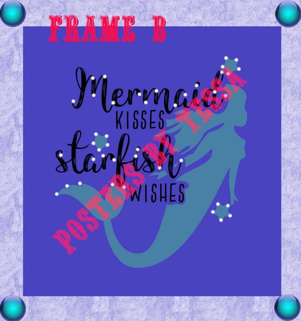 MERMAID POSTER designs for Unity/VRChat World/VTuber background