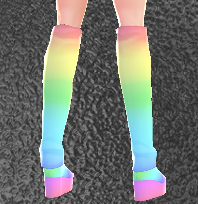 *IMPROVED* Rainbow Dancer 8 piece set VROID textures