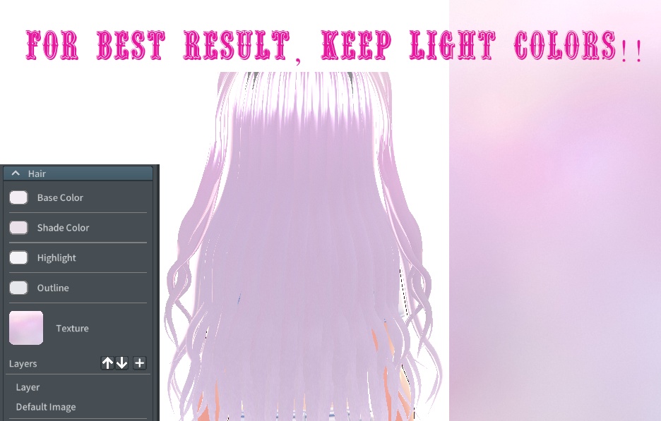 Shiny Hair VROID Textures *HAIR NOT INCLUDED*