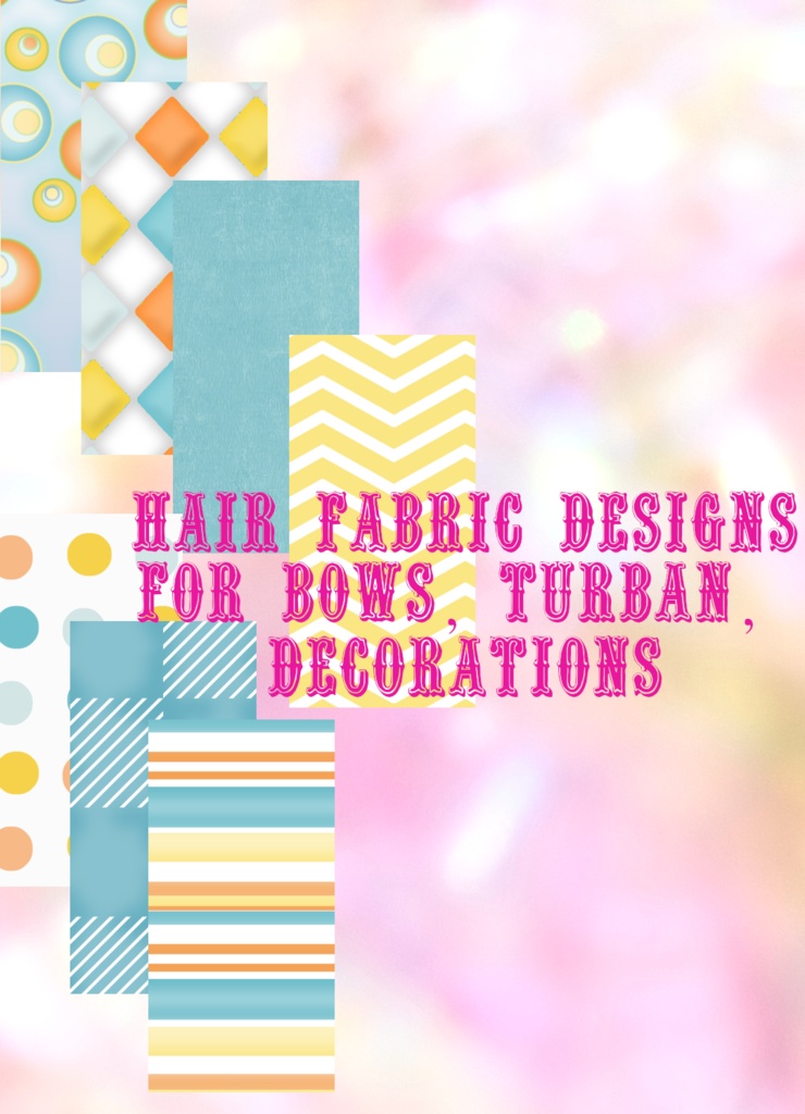 Decorative Hair Materials VROID textures