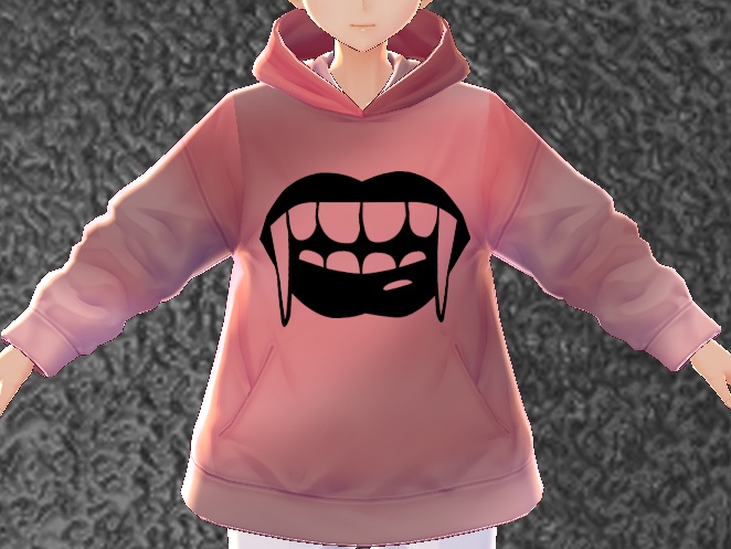 Fang Mouth 2 piece VROID textures