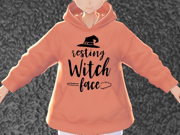 *IMPROVED* Resting Witch Face VROID textures