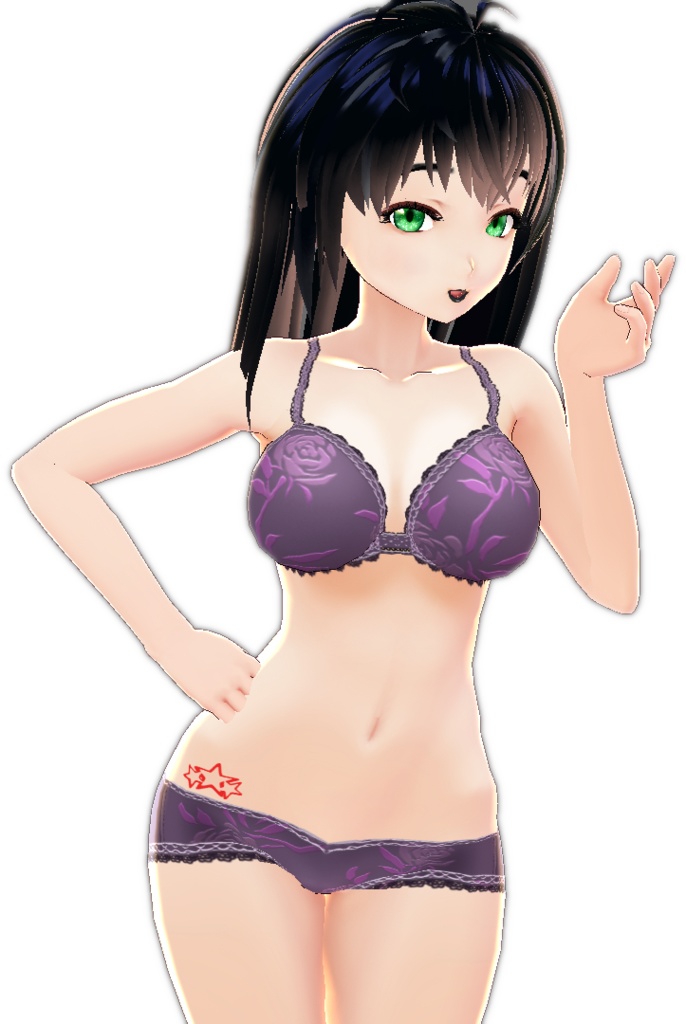 3 piece Style #1 STAR TATTOO multiple colors VROID BODY TEXTURE