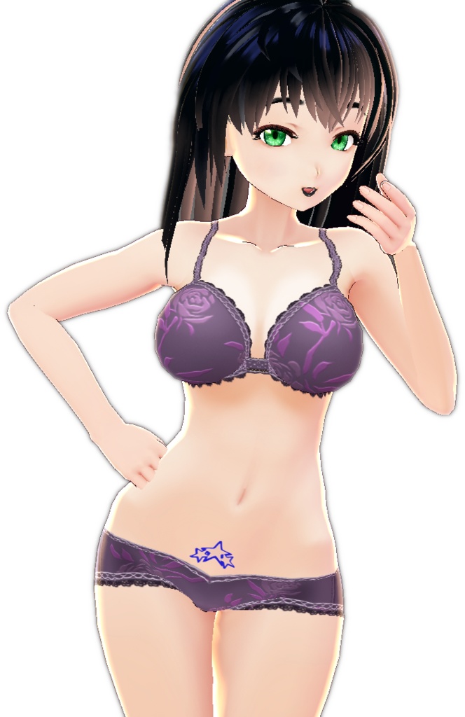 3 piece Style #1 STAR TATTOO multiple colors VROID BODY TEXTURE