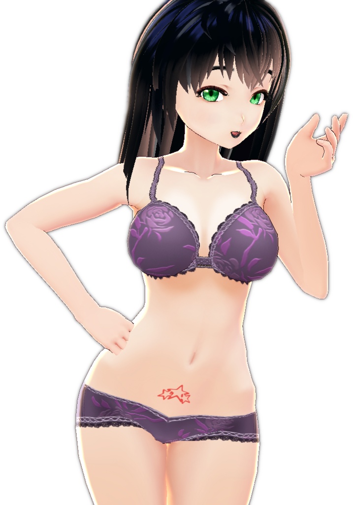 3 piece Style #1 STAR TATTOO multiple colors VROID BODY TEXTURE